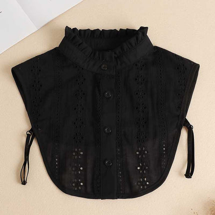 Fake Collar Women's All-match Fake Collar Shirt Decorative Collar Ruffled Fake Collar White Shirt Autumn and Winter with Sweater Decorative Collar