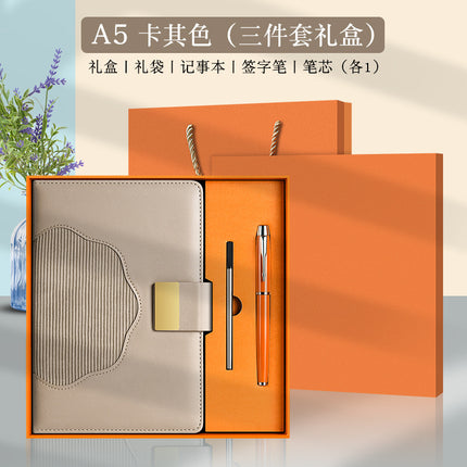 The new a5 business notebook sub-suit can be customized logo high value enterprise activities hand gift box