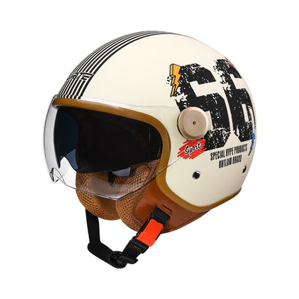 3c certified motorcycle helmet electric car helmet Harley universal battery car Four Seasons universal personality half helmet