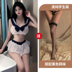 White + black fishnet stockings / One size fits all
