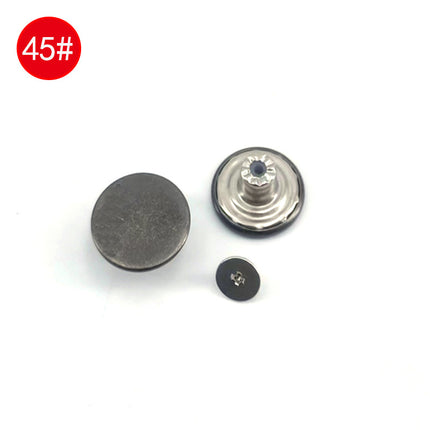 Wholesale In-Stock Waist-Cinching Button-Free Detachable Jeans Buttons, Eco-Friendly Buttons, Screw Metal I-Shaped Buckles