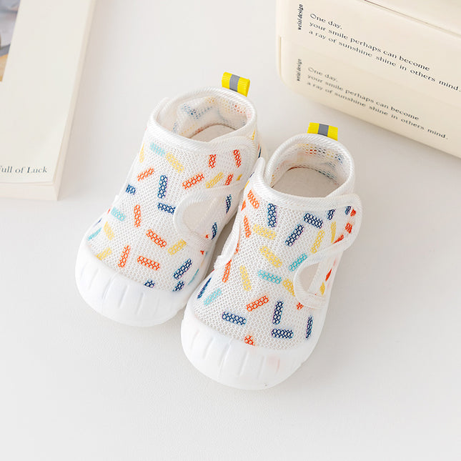 New Toddler Shoes Summer Single Mesh Breathable Boys and Girls Soft Sole Non-slip Baby Sandals Baby Shoes