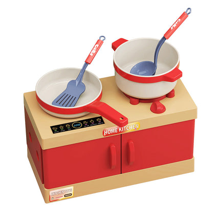 Children's Play House Small Kitchen Toy Set for Cutting Vegetables, Cooking and Cooking, Baby Cutting Fruits, Boys and Girls Kitchen Utensils and Stoves