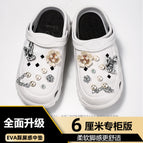 White 6cm [silver rabbit] / 38-39 [37-38 Foot Shoot]]