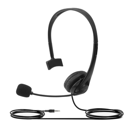 USB Headset Wired Headset Student Tablet Operator Earphone with Mai Single Ear Convertible Silk Screen LOGO