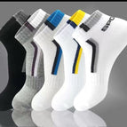 005 vertical strip sports boat socks / Naked socks
