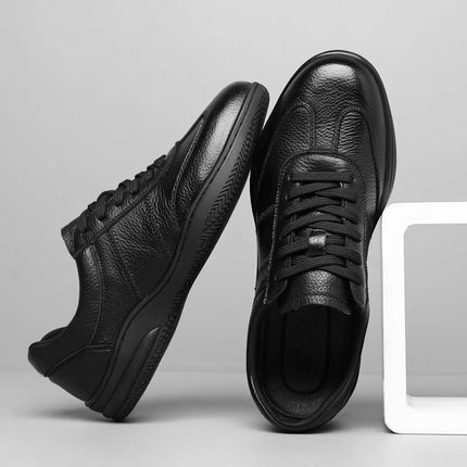 Men's Business Commuter Leather Shoes Comfortable Spring and Autumn Men's Shoes Fashionable Comfortable Casual Shoes Low-top New Fashionable Shoes for Men