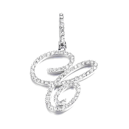 Foreign trade popular products full diamond hip hop jewelry grass letter pendant melon seed buckle Cuban chain accessories Amazon exclusive