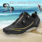 883 black gold road shoes + pedals + cleats / 36