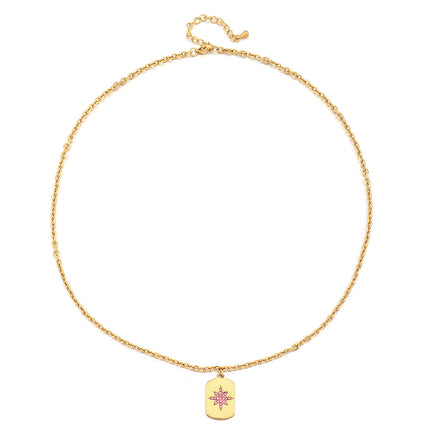 Lishan Versatile Bowknot Accessories Titanium Steel Metal Chain Series Layered Natural Stone Necklace Clavicle Chain for Women