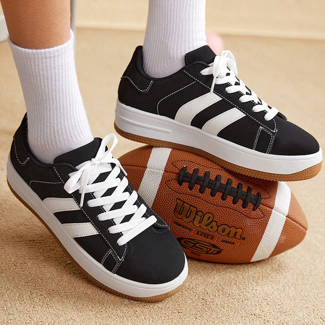 Sneakers Women's New Spring All-match Breathable Non-slip Sneakers Thick-soled Sports Casual Shoes Cross-border plus size Women's Shoes for Students