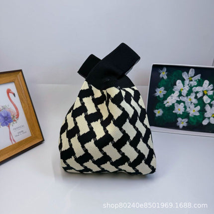 110g Baby Birthday Gift Bag Holiday Knitted Gift Bag Kidsren's First Birthday Party Handbag Gift Knitted Bag