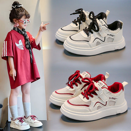 Children's Board Shoes 2025 Summer Explosions Single Net Breathable Boys' sneaker Female Baby Soft Bottom Non-slip Casual Shoes Trendy