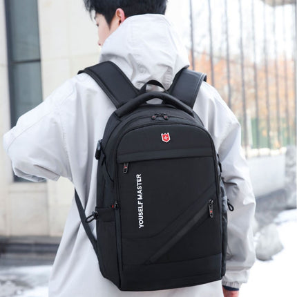 Cross-border Backpack Men's Large Capacity Business Travel Bag Computer Backpack Junior Senior high school College Student Schoolbag New Travel
