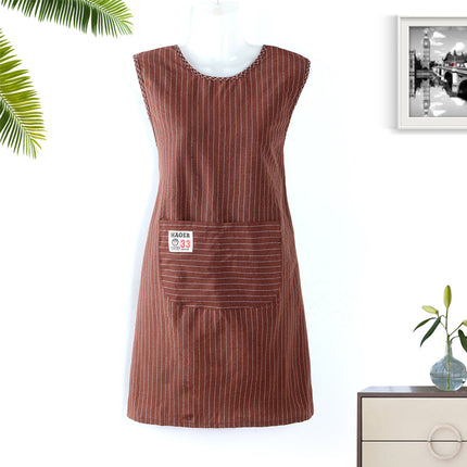 Apron women's Kitchen home sleeveless work modern simple oil-proof home Japanese style women's apron new wholesale