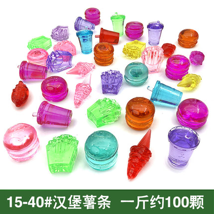 Cartoon Doll Puppy Children's Gem Toy Handmade Creative Jewelry Ornaments Kindergarten Gift Doll Machine Accessories