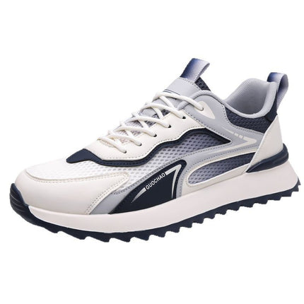 Men's Shoes 2025 New Trend Height Increasing Breathable Sneakers Plaid Mesh Running Casual Shoes Sports