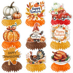 Thanksgiving honeycomb-leaves type a (set of 9)