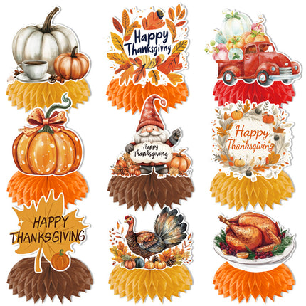 Amazon New Cross-Border Holiday Theme Party Supplies Thanksgiving Flag Banner Garland Hanging Decorations