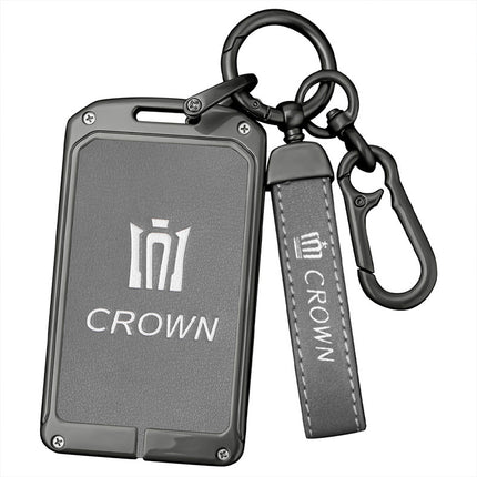 Suitable for Toyota Crown car key case 12/13/14 generation Lu Fang card induction protective case buckle metal bag shell