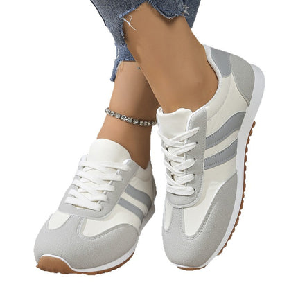 Women's Training Shoes 2025 Autumn New Korean Style Ins Student Casual Breathable Sports Versatile White Shoes