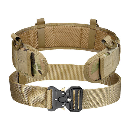 Cross-Border Cobra Buckle Tactical Waist Belt Set Outdoor Multi-Functional Nylon Quick-Release Belt Real-Life Cs Outer Belt