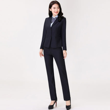 genuine goods wool suit suit women's 2024 new autumn and winter high-end gas professional suit formal work clothes two-piece set