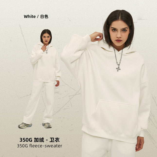 2025 New Autumn and Winter Oversize Hooded Sweatshirt Custom-Made with Fleece and Thickened, Loose and Lazy Style Autumn Hoodie Jacket