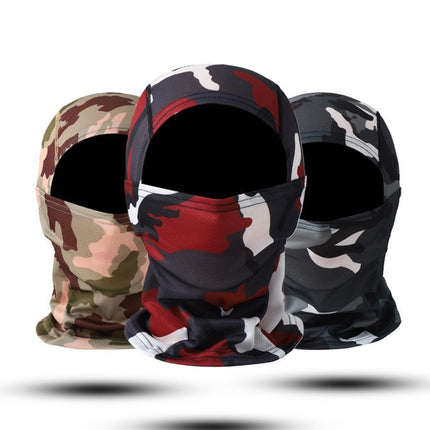 New cross-border motorcycle headgear outdoor dustproof sun riding mask balaclava cap summer tactical camouflage