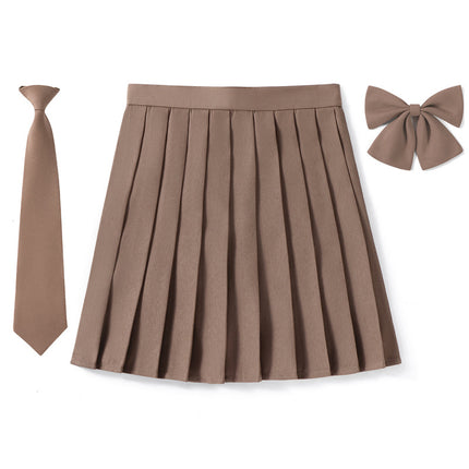 Factory Outlet in stock New High Waist Japanese plus size Animation Pleated Skirt Spring and Autumn COS Class Uniform School Uniform Men's and Women's Skirt