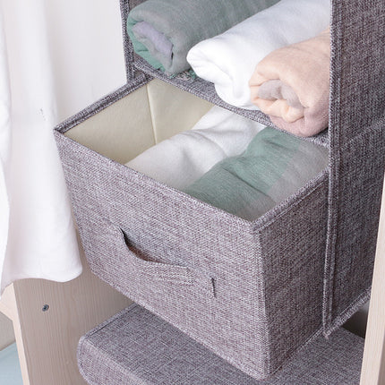 Cross-border Non-woven Hanging Bedroom Washable Foldable Home Books CD Bag Storage Storage Hanging Bag