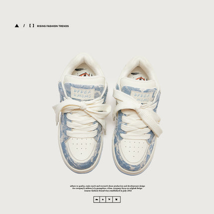 Guangzhou Shoes National Fashion Designer Men's Shoes Men's Fashion Shoes Destruction Canvas Board Shoes Men's and Women's Lovers Shoes Bread Shoes