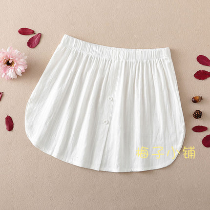 Versatile Short Skirt Women's Sweatshirt Layered with Inner Hem Covering Crotch and Butt Curtain Bottoming Artifact Half Skirt Fake
