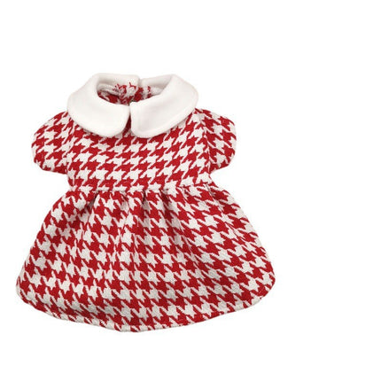 New INS Trendy Small Chanel Style Dog Clothes Houndstooth Cat Pet Clothing Autumn and Winter Coat Cross-border Cat