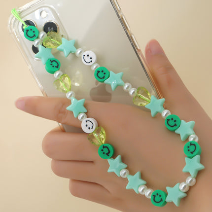 Factory direct supply handmade beaded mobile phone lanyard bluetooth speaker lanyard flashlight fan selfie stick U disk sling