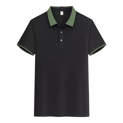 New POLO Advertising Shirt Waiter Work Clothes T-Shirt Short Sleeve Summer Hot Pot Barbecue Milk Tea Hotel Foil Print