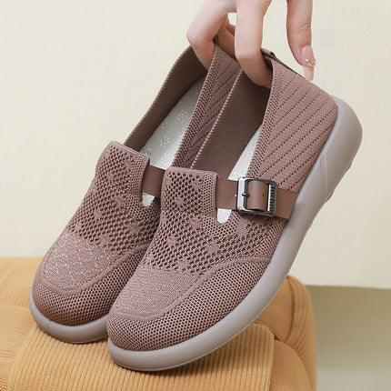Mom's Shoes 2025 Autumn New Style Old Beijing Cloth Shoes for Women with Wide Feet, Large Foot Bones, Elderly Shoes, Slip-On Soft Sole