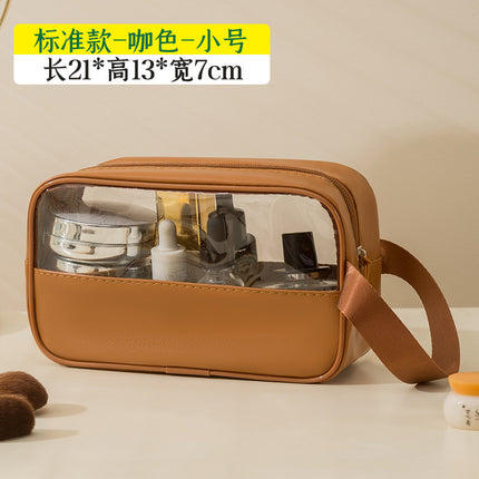 New Large Capacity Cosmetic Bag Desktop Box Swimming Waterproof Transparent Bag Travel Portable Toiletry Storage Bag