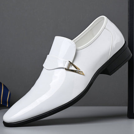 Source Manufacturer Leather Men's Classic Casual Leather Shoes Pointed Toe Versatile British Style Leather Shoes Wear-Resistant and Waterproof