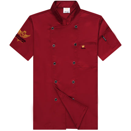 Factory wholesale chef clothing short sleeve chef overalls men and women summer catering teahouse hotel kitchen tooling long sleeve