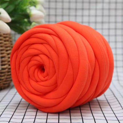 Cross-Border New Product DIY Core-Spun Yarn 3cm Thick Imitation Velvet Yarn Blanket Fabric Strip Yarn Core-Spun Cotton Manufacturer Wholesale