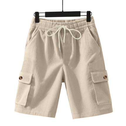 Cross-border Amazon American Outdoor Summer Men's Heavy Loose Casual Sports Corduroy Tooling Shorts