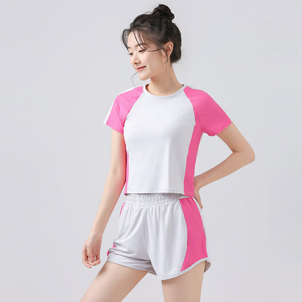 New Summer Light Oxygen Sports suit Casual Quick-drying Running Light Oxygen Breathable Yoga Suit Two-piece Set
