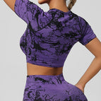 Short sleeves-purple / S