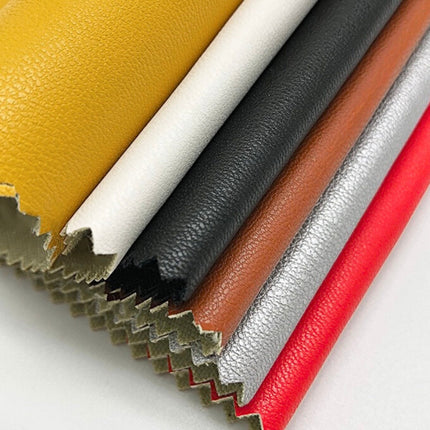 Spot Wholesale 180 Cotton Bottom Pu Artificial Leather Cloth Bottom Clothing Leather Men's and Women's Skirts and Jackets Leather Fabrics