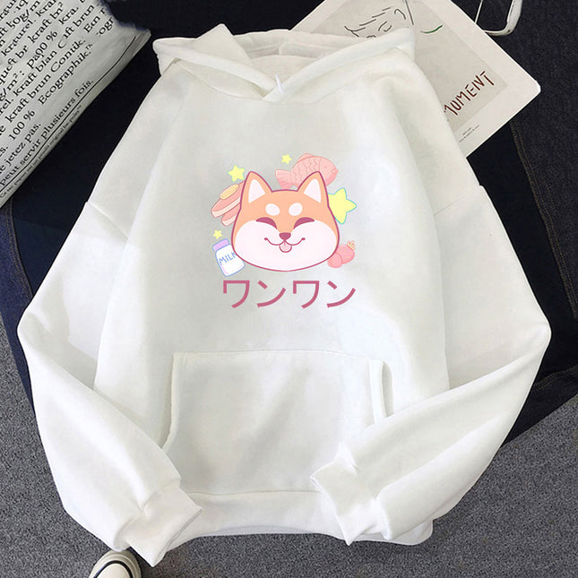 Printed Sweatshirt for Men and Women Shiba Inu Dog Kawaii Gr