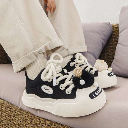 Niche trendy cartoon trendy doll cute couple sneakers 2023 Autumn New cute open smile canvas shoes