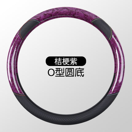 New crystal peach wood grain car steering wheel cover factory direct cartoon cute non-slip wear-resistant four seasons universal