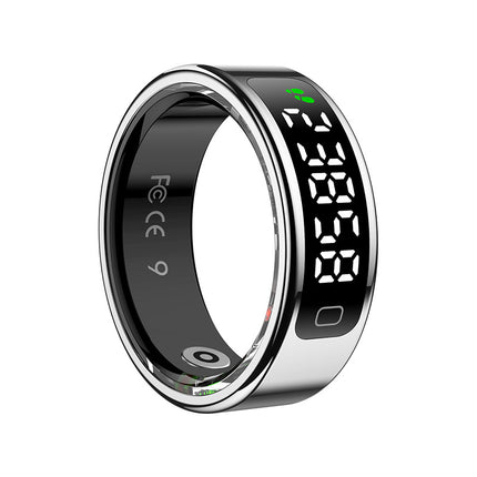 R11C (Qring) Heart Rate Blood Oxygen Sleep Pedometer Sports Remote Control Photo Display Screen Touch Screen Smart Ring