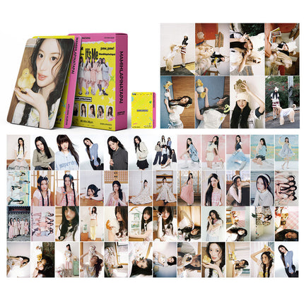 Korean Star 55 Boxed Small Cards Stray (g) I-Dle Ive Ateez Collection Lomo Cards Cross-Border